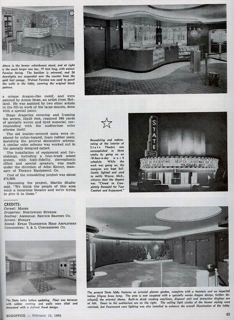 State Theatre - From Box Office And Ron Gross